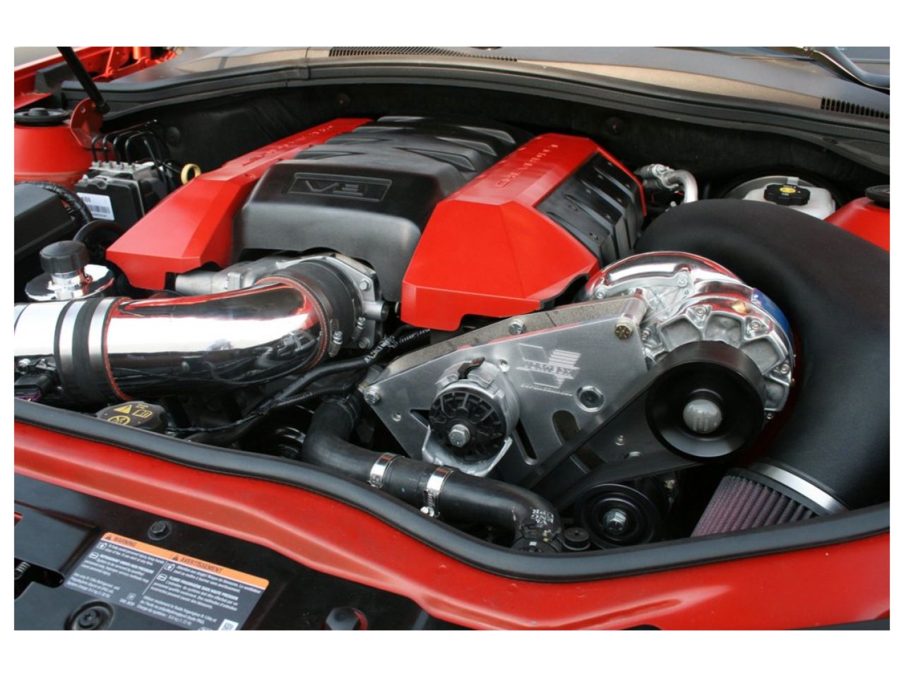 Vortech 2010/2011 6.2L Camaro SS  System w/V-3 Si & Cooler, Polished