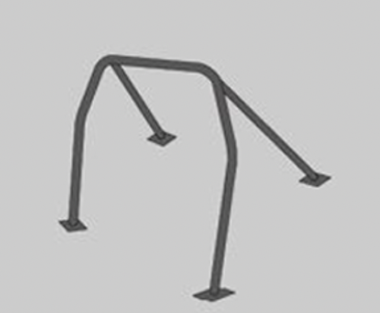 Cage CUSCO Chromoly 4Pt 2 Passenger Dc5 Rsx Non-Sunroof Models Only! + Harness Bar 813Mm 322 261 C