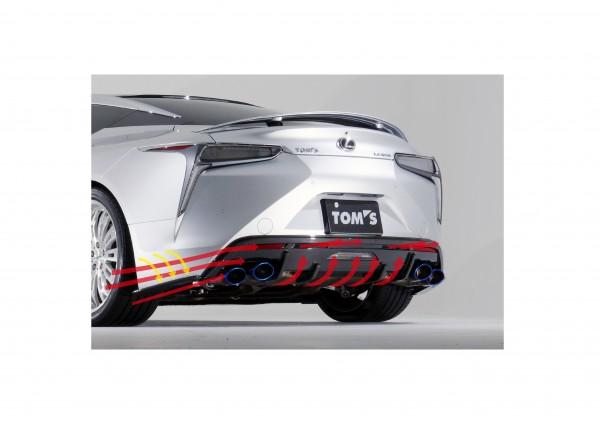 Apexi TOM'S Racing- Carbon Rear Bumper Diffuser for 2018+ Lexus LC500 *Discontinued