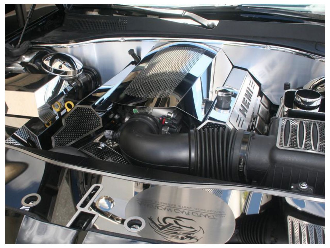 American Car Craft (ACC) Engine Dress Up Kit;09-17 Dodge Challenger 5.7L Polished Plenum Cover