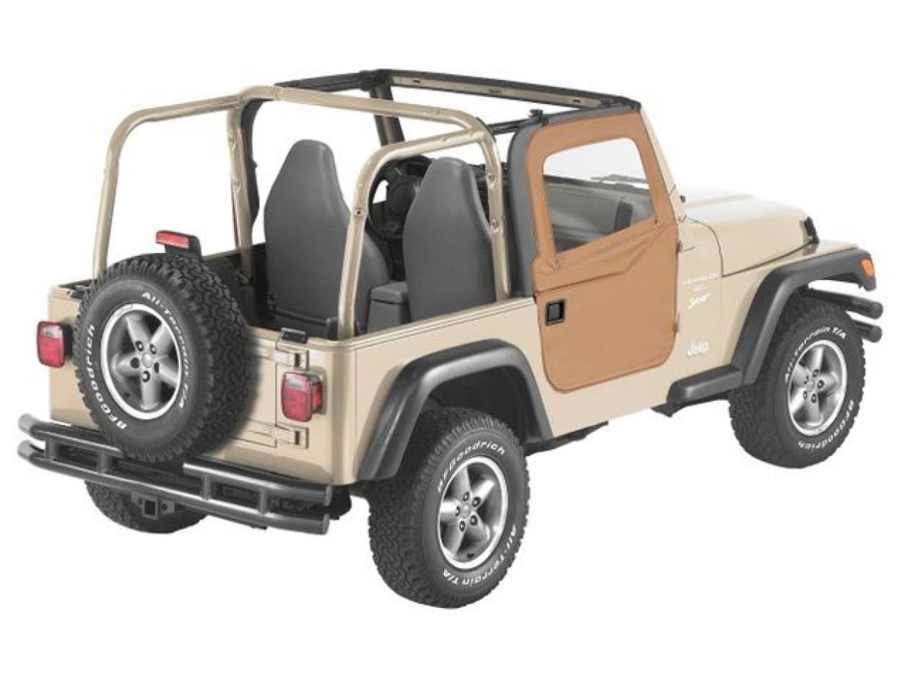 Bestop Jeep 97-06 Wrangler; Fit factory soft top & all soft tops