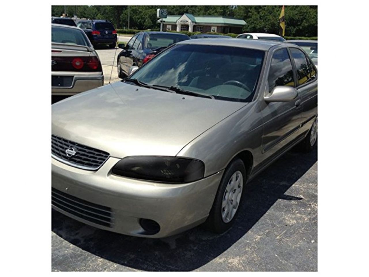 Spec D Tuning Smoked Euro Headlights-(00-03) Nissan Sentra