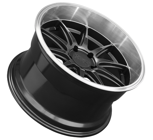 XXR 527D Wheel Graphite / Machined Lip 18x9 +35 5x108
