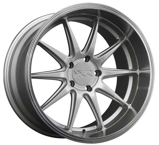 XXR 527D Wheel Silver / Machined Lip 18x10.5 +20 5x4.5