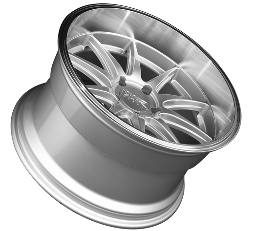 XXR 527D Wheel Silver / Machined Lip 18x9 +35 5x4.5