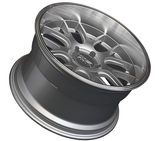 XXR 530D Wheel Silver / Machined Lip 19x9 +20 5x4.5