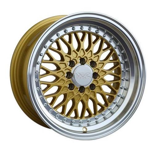 XXR 536 Wheel Hyper Gold / Machined Lip 17x9 +25 5x100,5x114.3