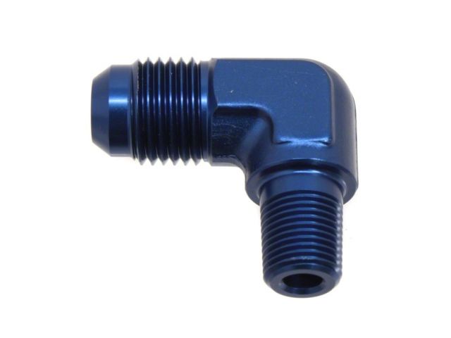 Diftech Fuel Fitting - 1/8 NPT Male to -6AN Male 90 Degree