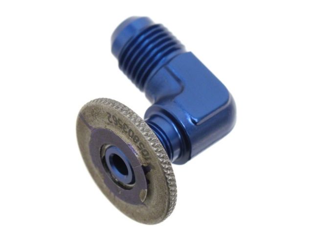 Diftech Fuel Fitting - 1/8 NPT Male to -6AN Male 90 Degree
