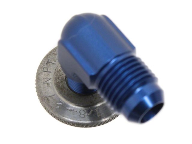 Diftech Fuel Fitting - 1/8 NPT Male to -6AN Male 90 Degree