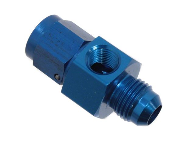 Diftech Fuel Fitting - Gauge 1/8 NPT Female, -6AN Female to -6AN Male