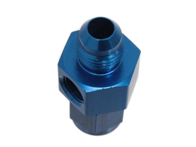 Diftech Fuel Fitting - Gauge 1/8 NPT Female, -6AN Female to -6AN Male
