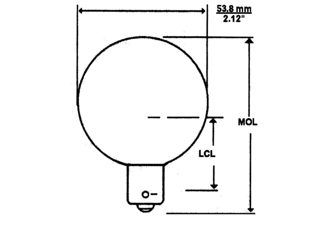 Camco 20-99 Frosted Replacement Vanity Light Bulb