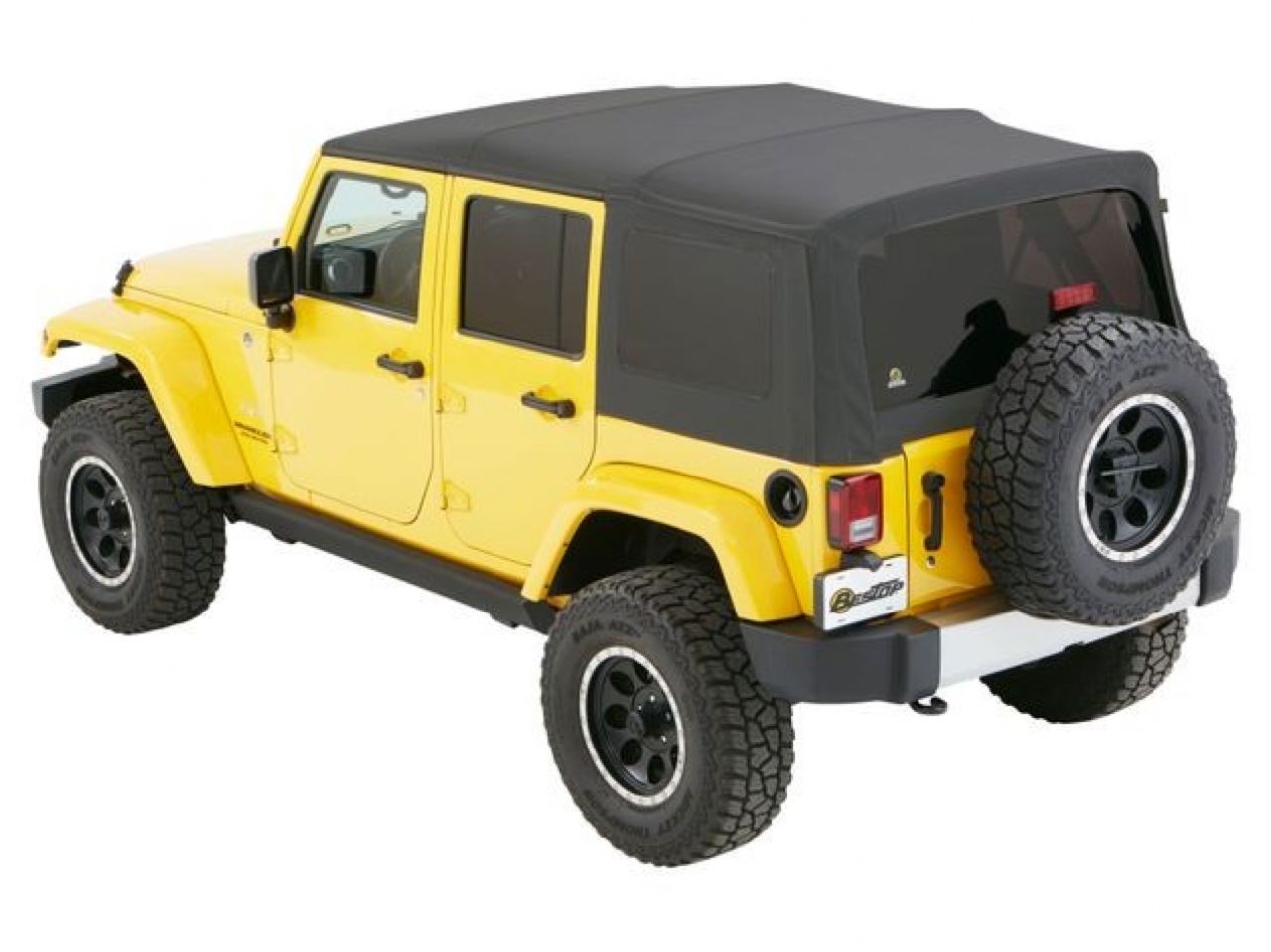 Bestop Jeep 07-16 Wrangler Unlimited; No doors included; Tinted side and Rear