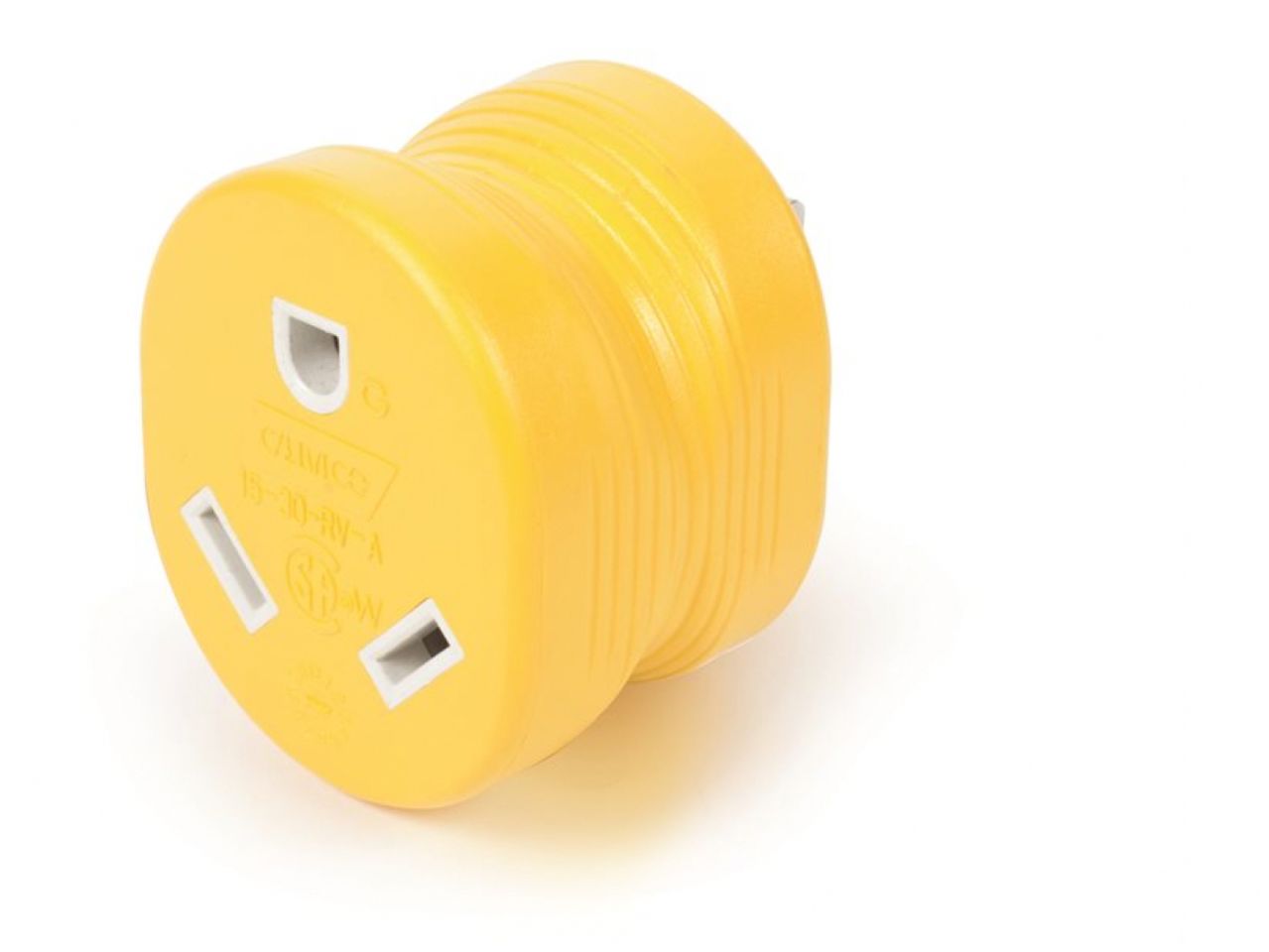 Camco 15AM / 30AF Power Grip Adapter - 125V / 1875W Bilingual CSA