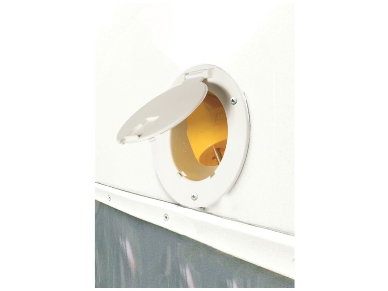 Camco 30Amp Power Grip Replacement - Male Plug (MINI) 125V / 3750W Bilingual