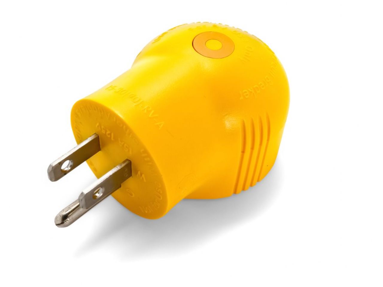 Camco 15AM / 30AF Power Grip Adapter - 90 Degree 125V / 1875W Clam