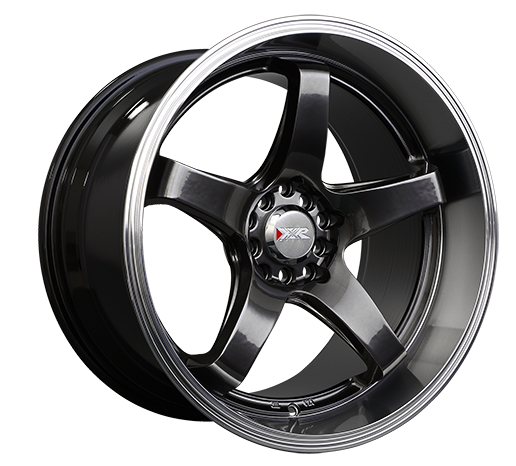 XXR 555 Wheel Chromium Black / Machined Lip 17x8 +35 5x100,5x114.3