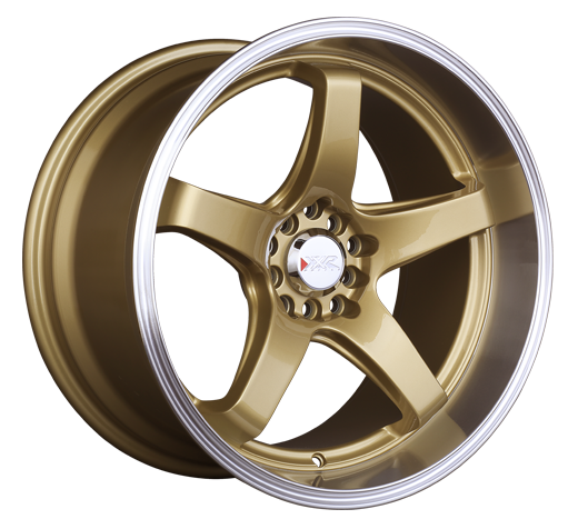 XXR 555 Wheel Hyper Gold / Machined Lip 18x8.5 +25 5x100,5x114.3