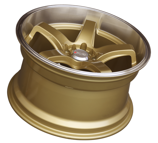 XXR 555 Wheel Hyper Gold / Machined Lip 18x8.5 +25 5x100,5x114.3