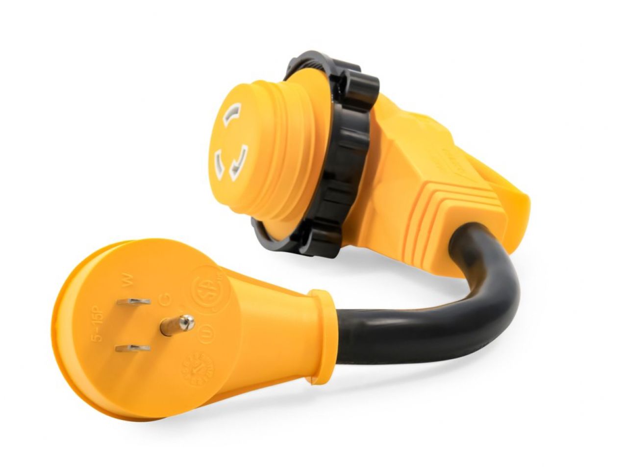 Camco 15AM / 30AF Power Grip 12" Dogbone - 90M / 90F-Locking Adpter