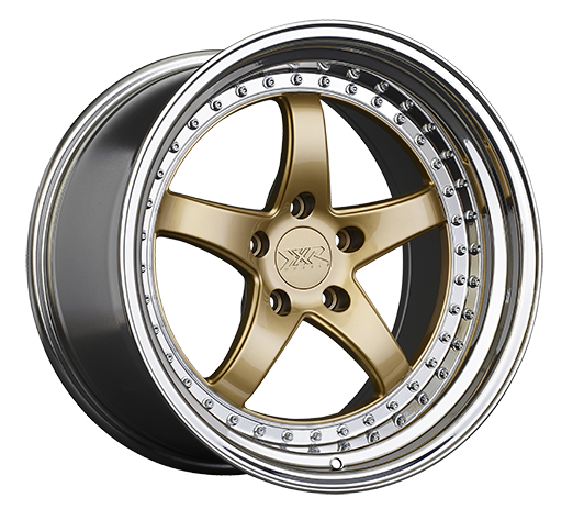 XXR 565 Wheel Hyper Gold / Platinum Lip 18x9.5 +38 5x120