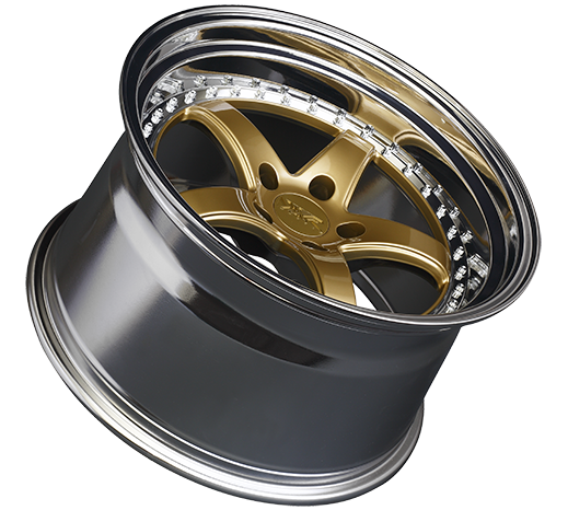 XXR 565 Wheel Hyper Gold / Platinum Lip 18x8.5 +35 5x120