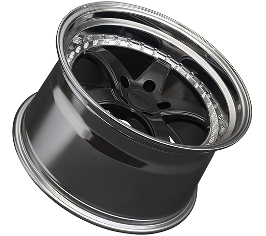 XXR 565 Wheel Graphite / Platinum Lip 18x9.5 +38 5x120