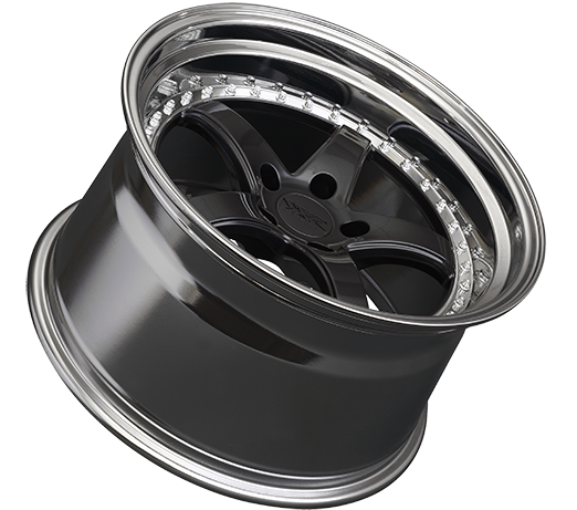 XXR 565 Wheel Graphite / Platinum Lip 18x8.5 +35 5x108