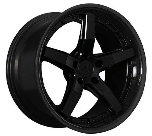 XXR 569 Wheel Flat Black / Gloss Black Lip 18x8.5 +20 5x4.5