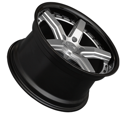 XXR 569 Wheel Silver / Gloss Black Lip 20x9 +35 5x4.5