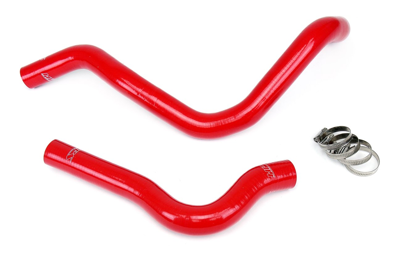 HPS Red Reinforced Silicone Radiator Hose Kit Coolant Honda 93-97 Del Sol DOHC VTEC B16