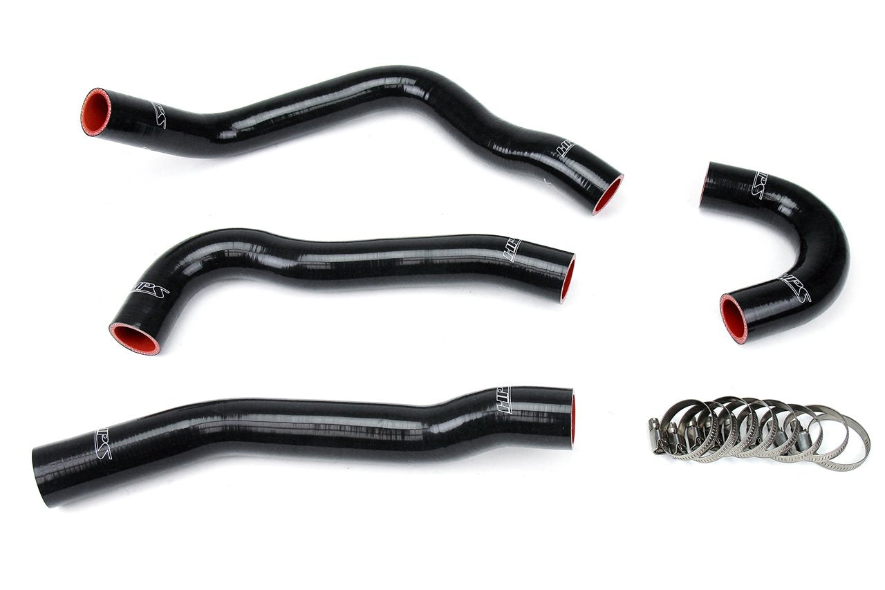 HPS Black Reinforced Silicone Radiator Hose Kit Coolant Mitsubishi Lancer EVO 10