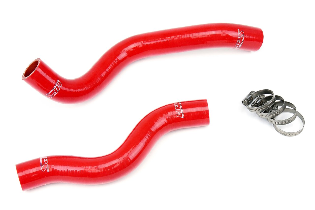 HPS Red Reinforced Silicone Radiator Hose Kit Coolant Honda 12-15 Civic Non Si 1.8L