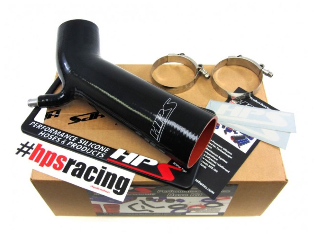 HPS Black Reinforced Silicone Post MAF Air Intake Hose Kit Lexus 01-05 IS300 I6 3.0L