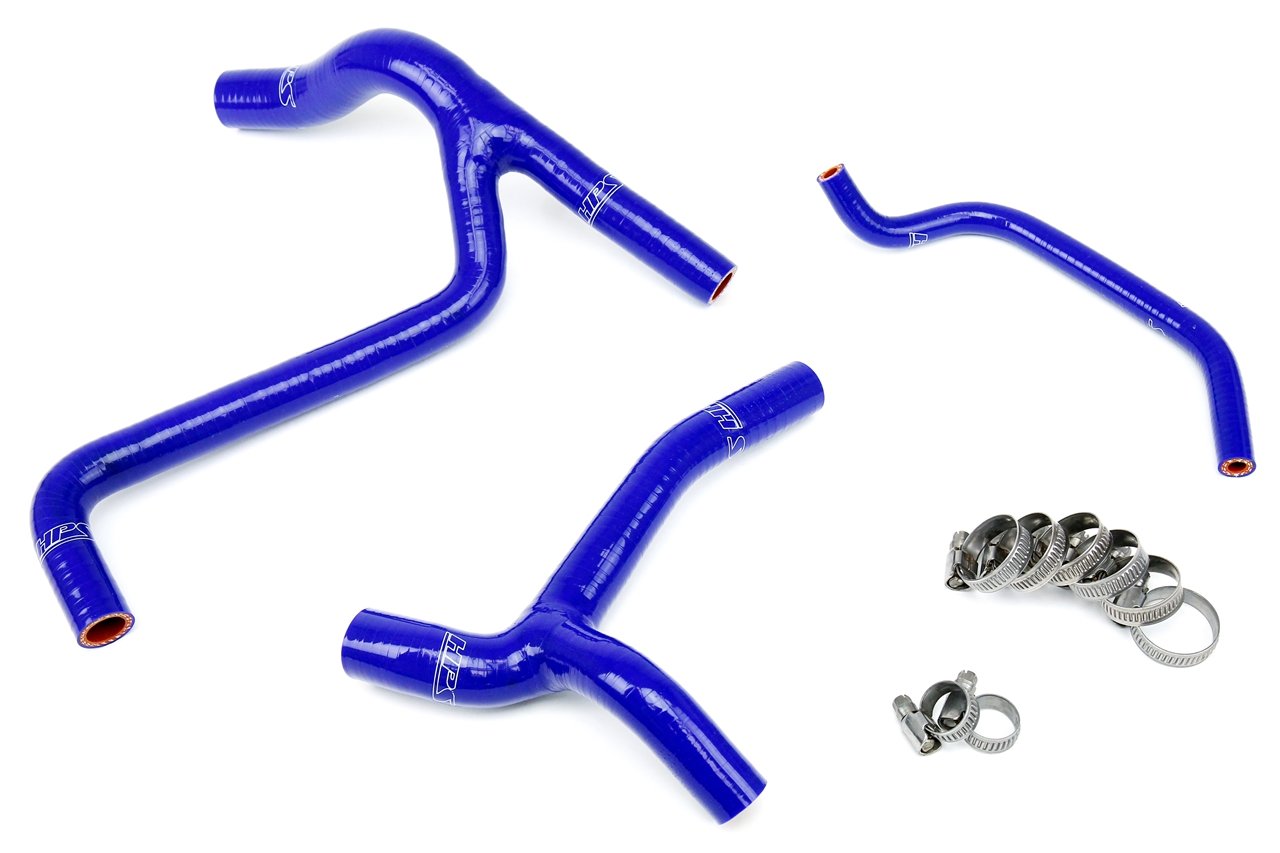 HPS Blue Reinforced Silicone Radiator Hose Kit Coolant Kawasaki 2009 KX450F