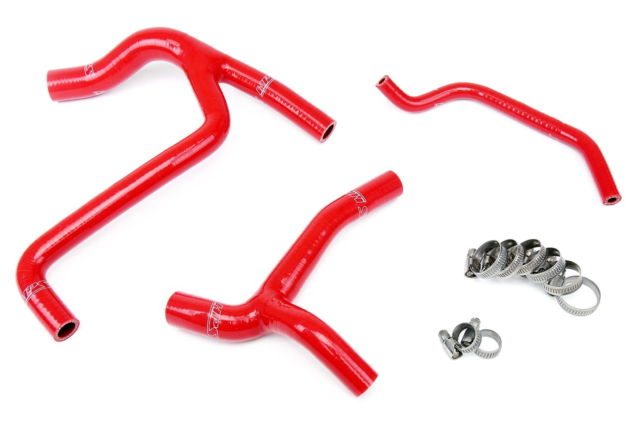 HPS Red Reinforced Silicone Radiator Hose Kit Coolant Kawasaki 2009 KX450F