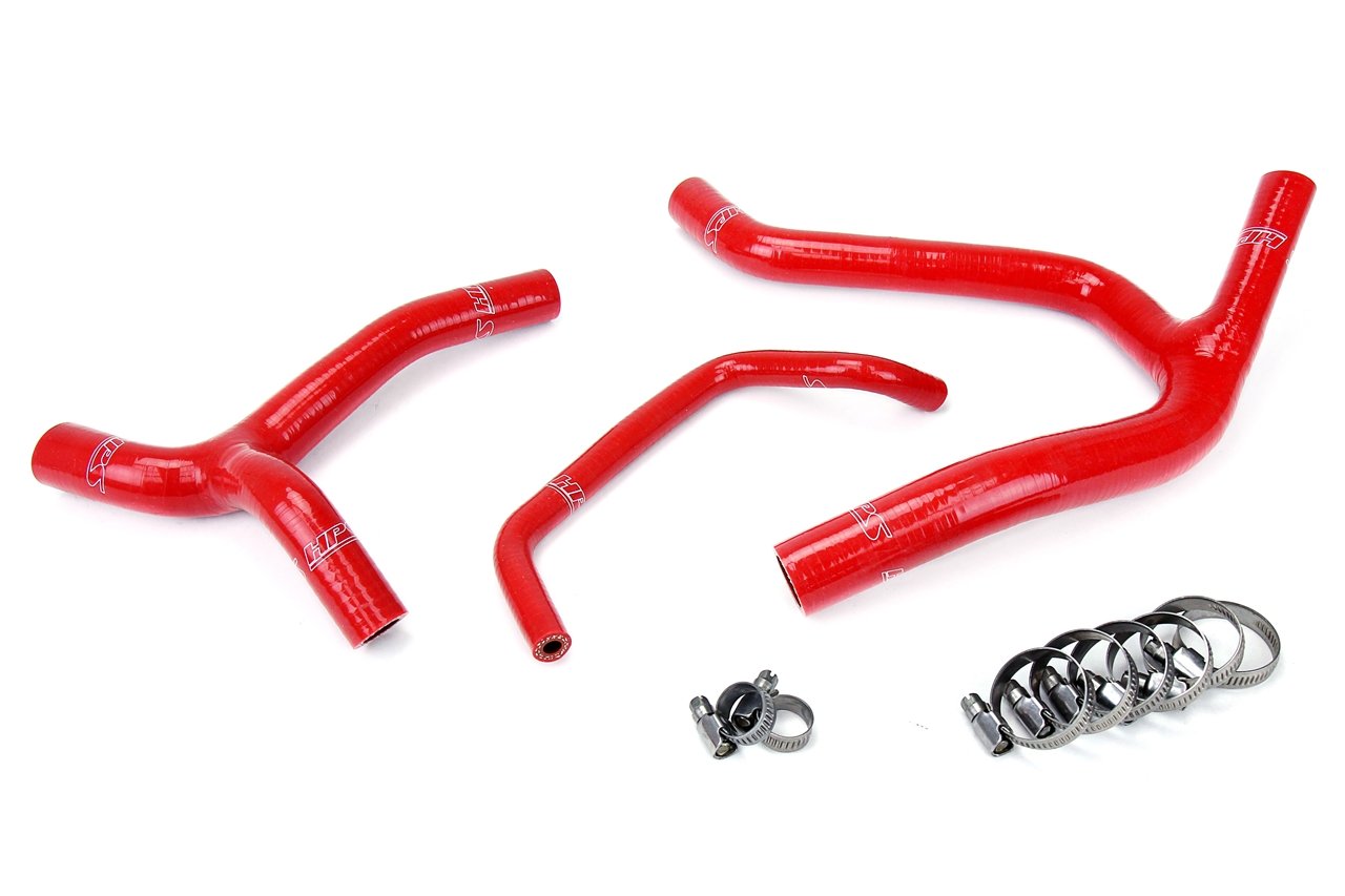 HPS Red Reinforced Silicone Radiator Hose Kit Coolant Kawasaki 06-08 KX450F