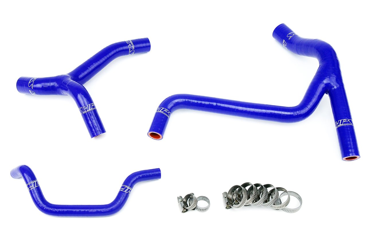 HPS Blue Reinforced Silicone Radiator Hose Kit Coolant Kawasaki 10-12 KX450F