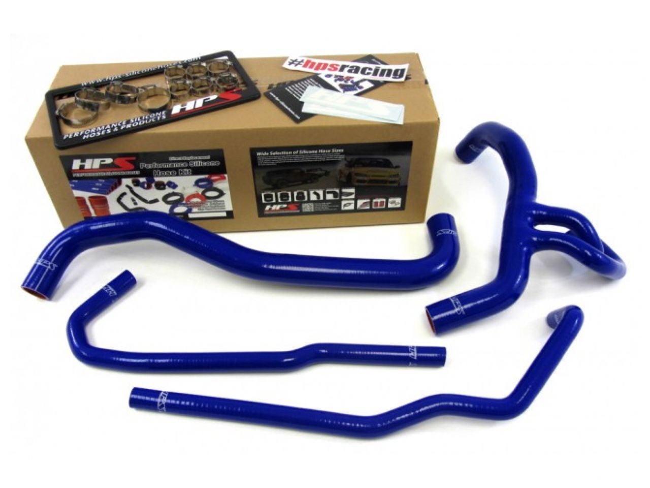 HPS Blue Reinforced Silicone Radiator Hose Kit Coolant Ford 10-13 F150 SVT Raptor 6.2L V8