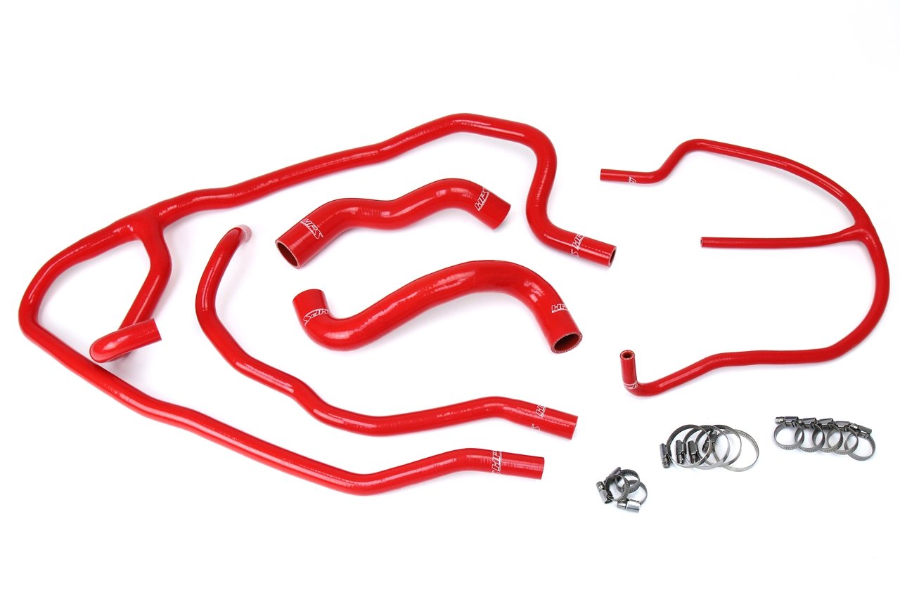 HPS Reinforced Red Silicone Radiator + Heater Hose Kit Coolant Chevy 09-13 Corvette 6.2L V8