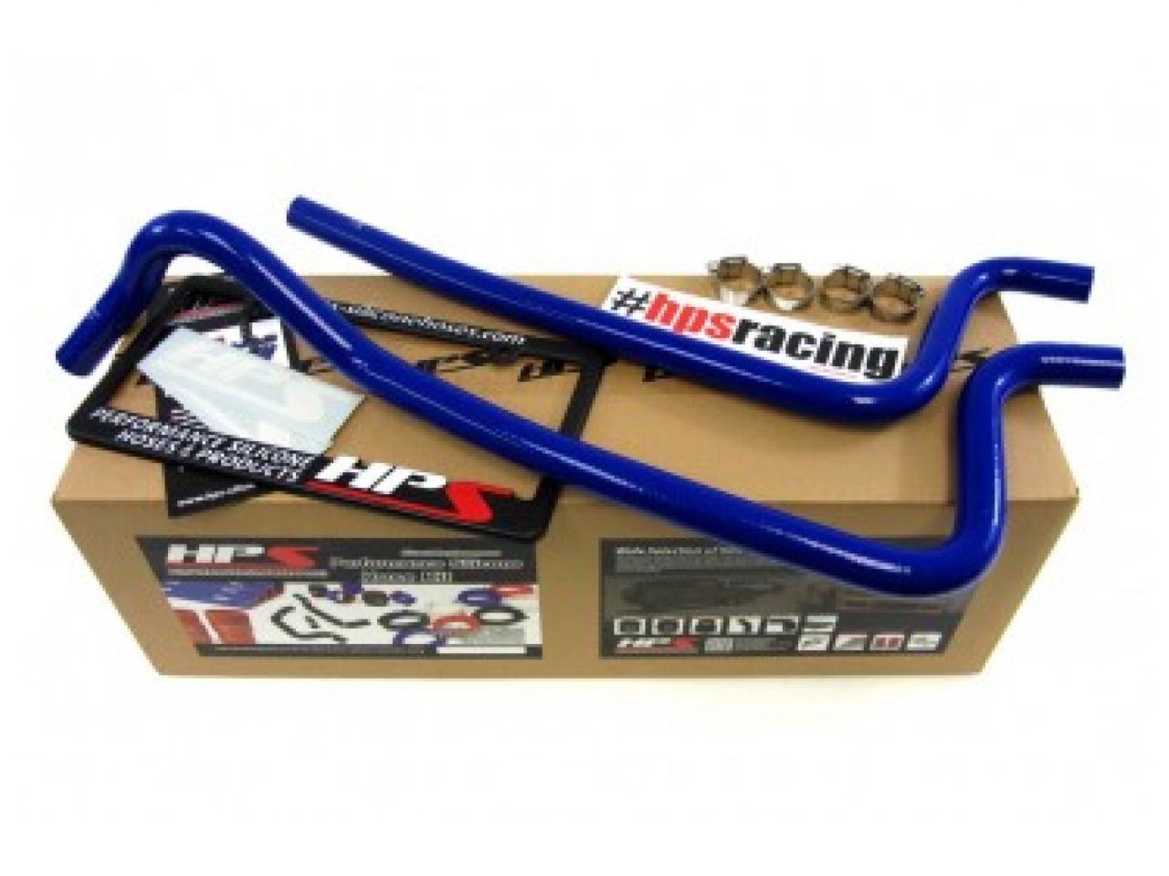 HPS Blue Reinforced Silicone Heater Hose Kit Jeep 02-06 Wrangler TJ 4.0L Left Hand Drive