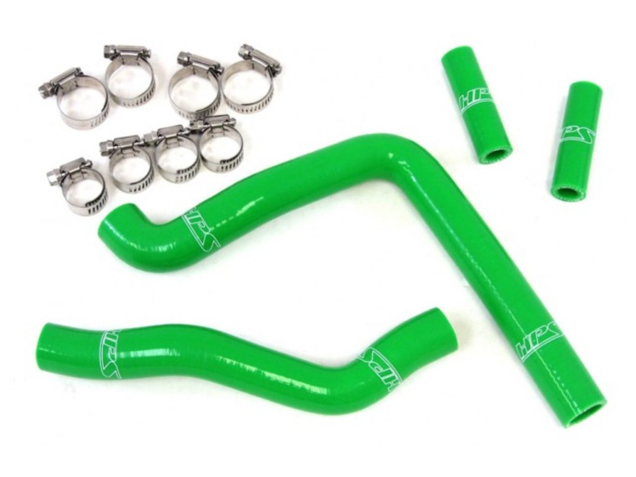 HPS Green Reinforced Silicone Radiator Hose Kit Kawasaki 05-08 KX250