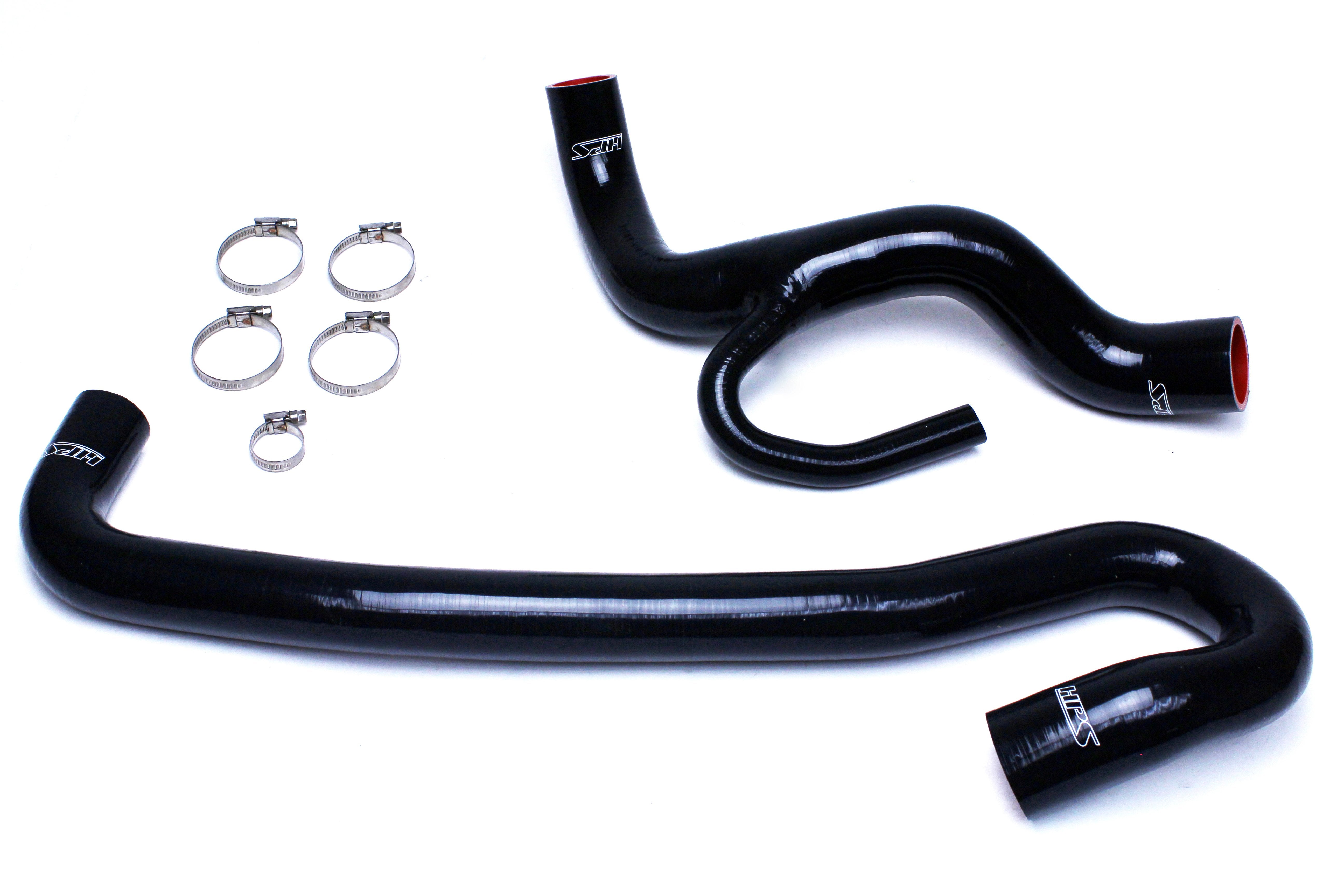 HPS Black Reinforced Silicone Radiator Hose Kit Coolant Jeep 12-18 Grand Cherokee WK2 SRT8 6.4L
