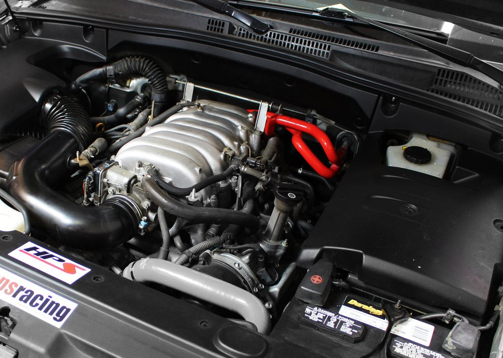 HPS Red Reinforced Silicone Heater Hose Kit Coolant Lexus 03-09 GX470 4.7L V8 Left Hand Drive