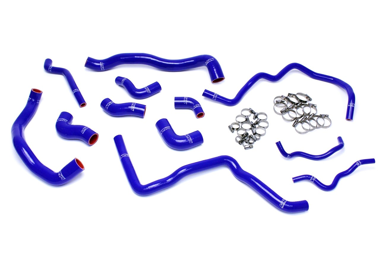 HPS Reinforced Blue Silicone Radiator + Heater Hose Kit Coolant Volkswagen 12-13 Golf R 2.0T Turbo Left Hand Drive