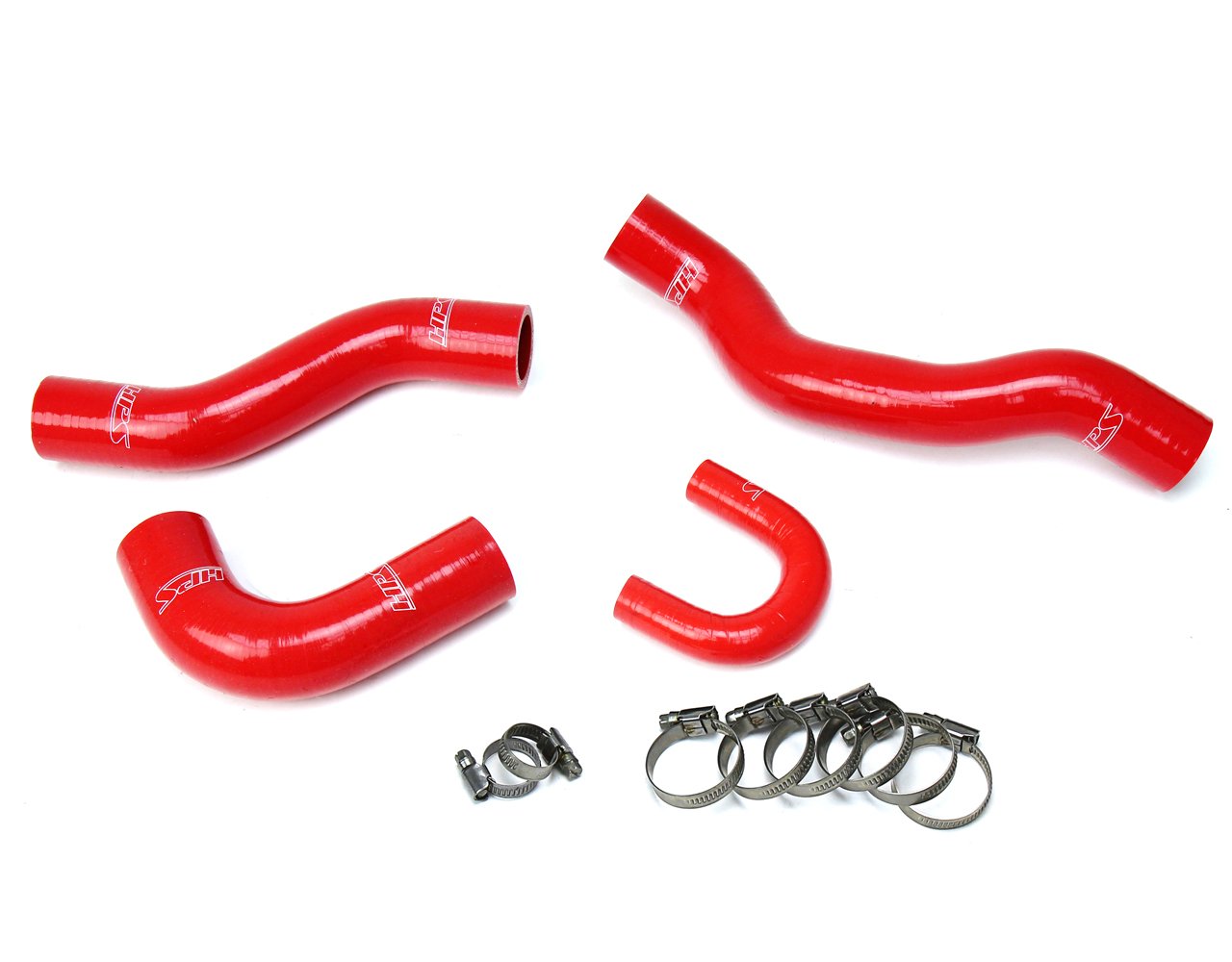HPS Red Reinforced Silicone Radiator Hose Kit Coolant Toyota 84-95 Pickup 22RE Non Turbo EFI