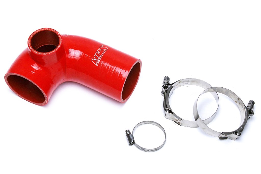 HPS Red Reinforced Silicone Post MAF Air Intake Hose Kit Mazda 09-15 MX-5 Miata NC2 NC3