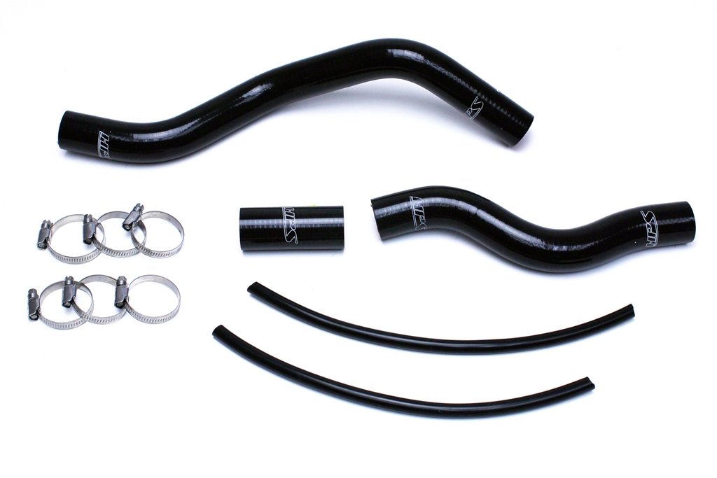 HPS Black Reinforced Silicone Radiator Hose Kit Coolant Honda 01-05 Civic 1.7L Automatic Trans.
