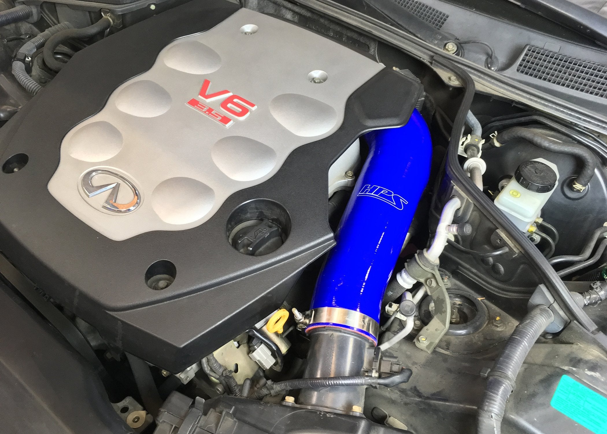 HPS Silicone Post MAF Air Intake Hose Kit Infiniti 03-07 G35 Coupe 3.5L V6, 57-1592